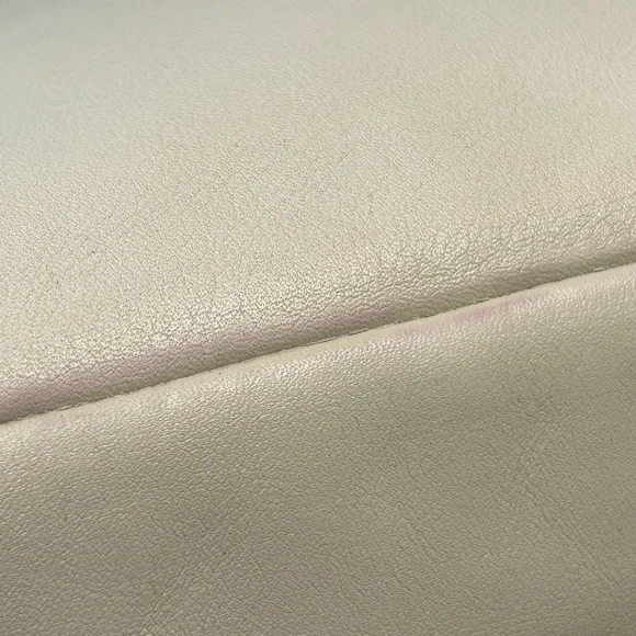 Vintage COACH Hamptons Hobo Clip Flap Chalk White Leather 8A67 EUC - Picture 15 of 16